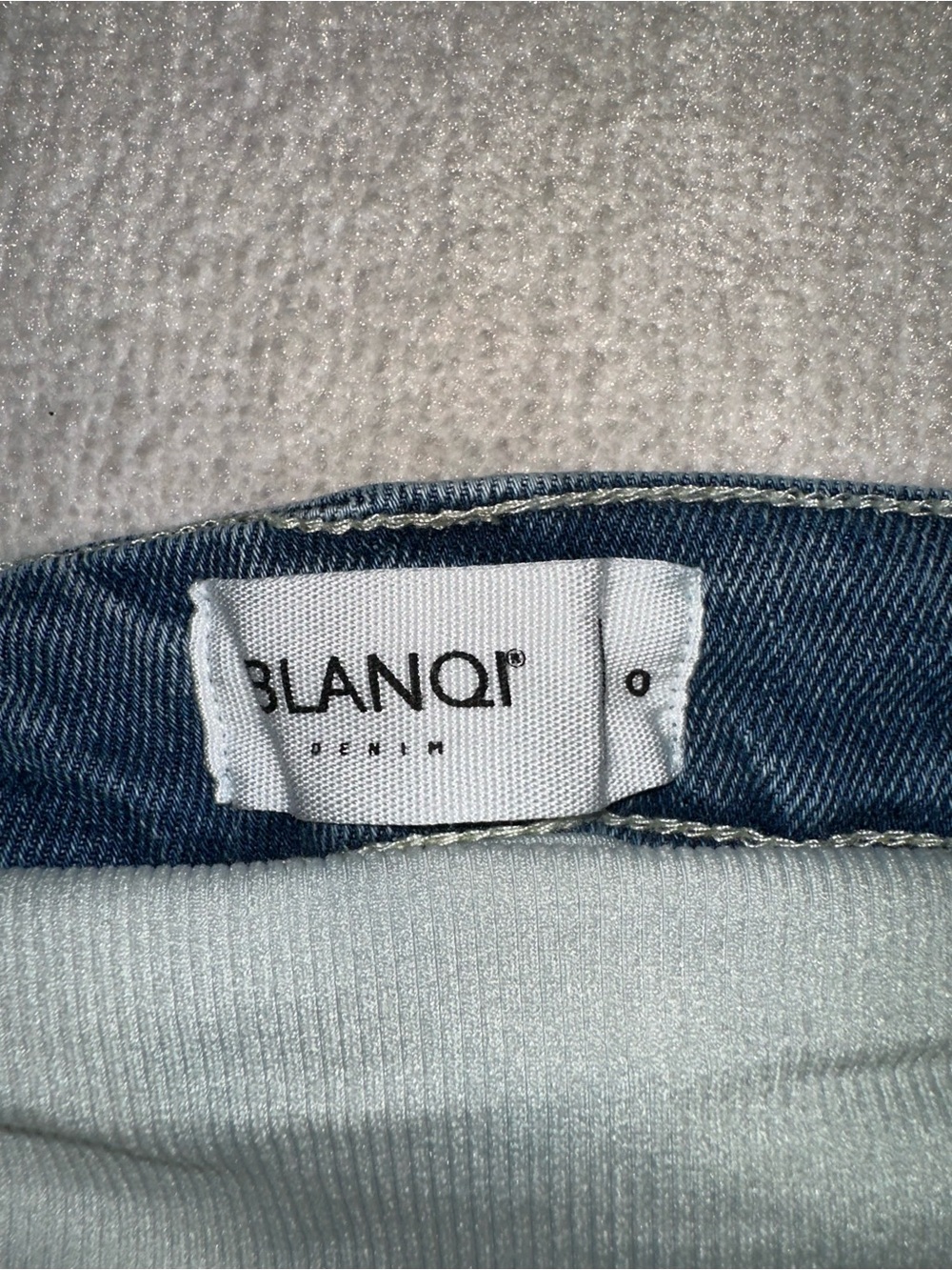 Maternity- Denim Frayed Hem Women's Shorts - Picture 3 of 3